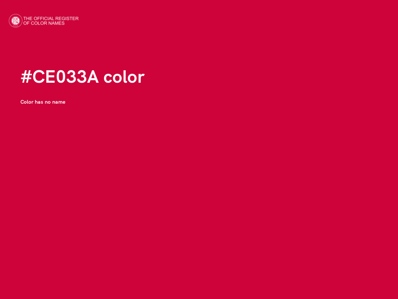 #CE033A color image