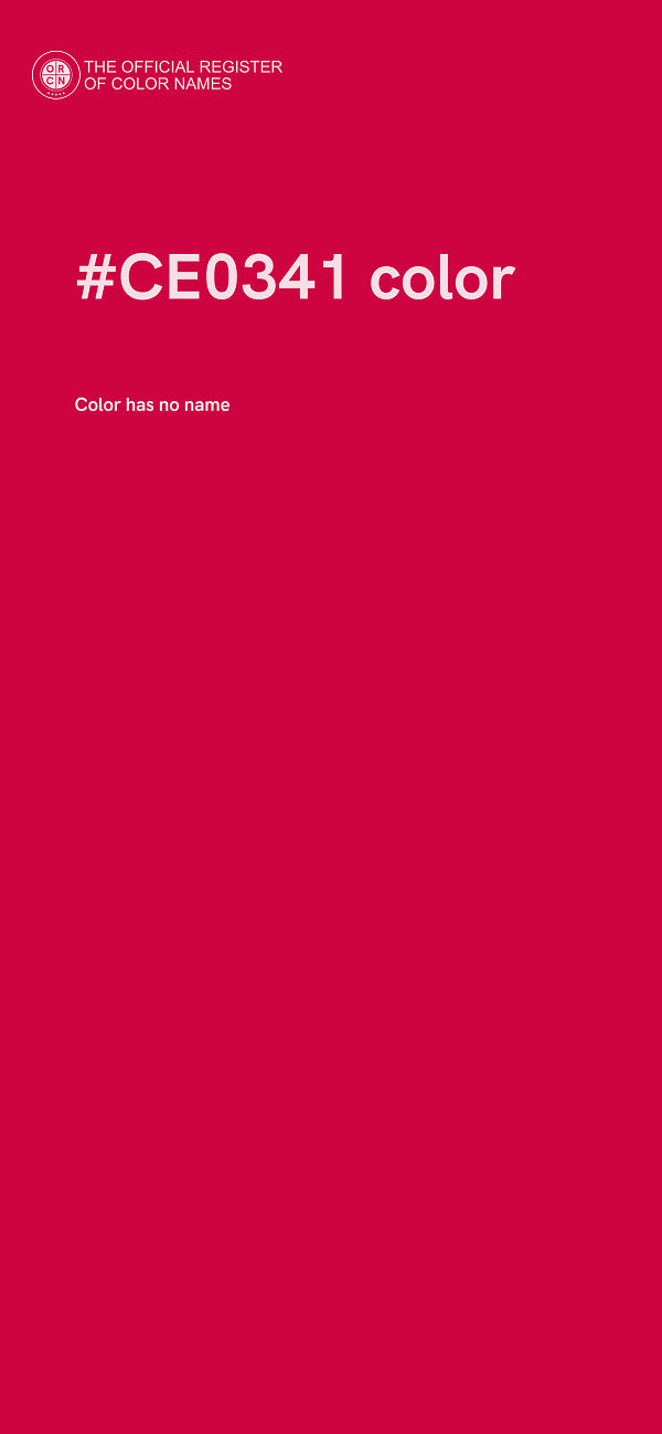 #CE0341 color image