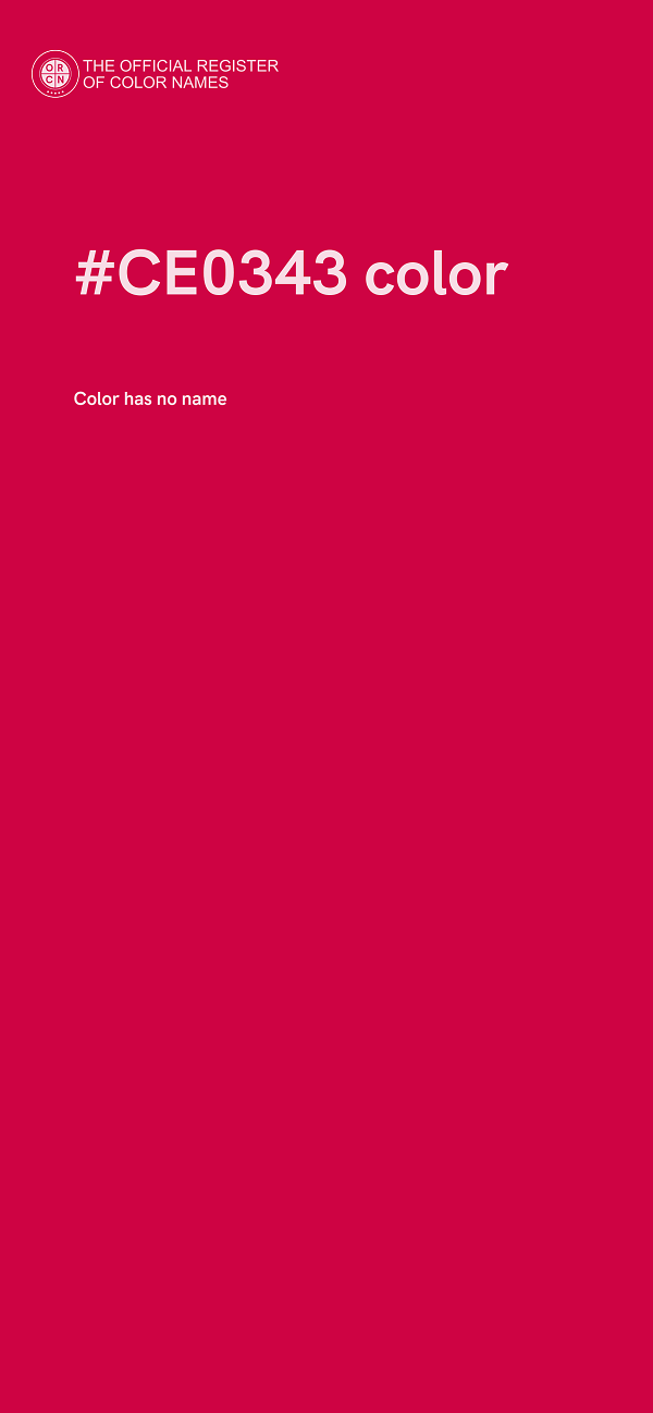 #CE0343 color image