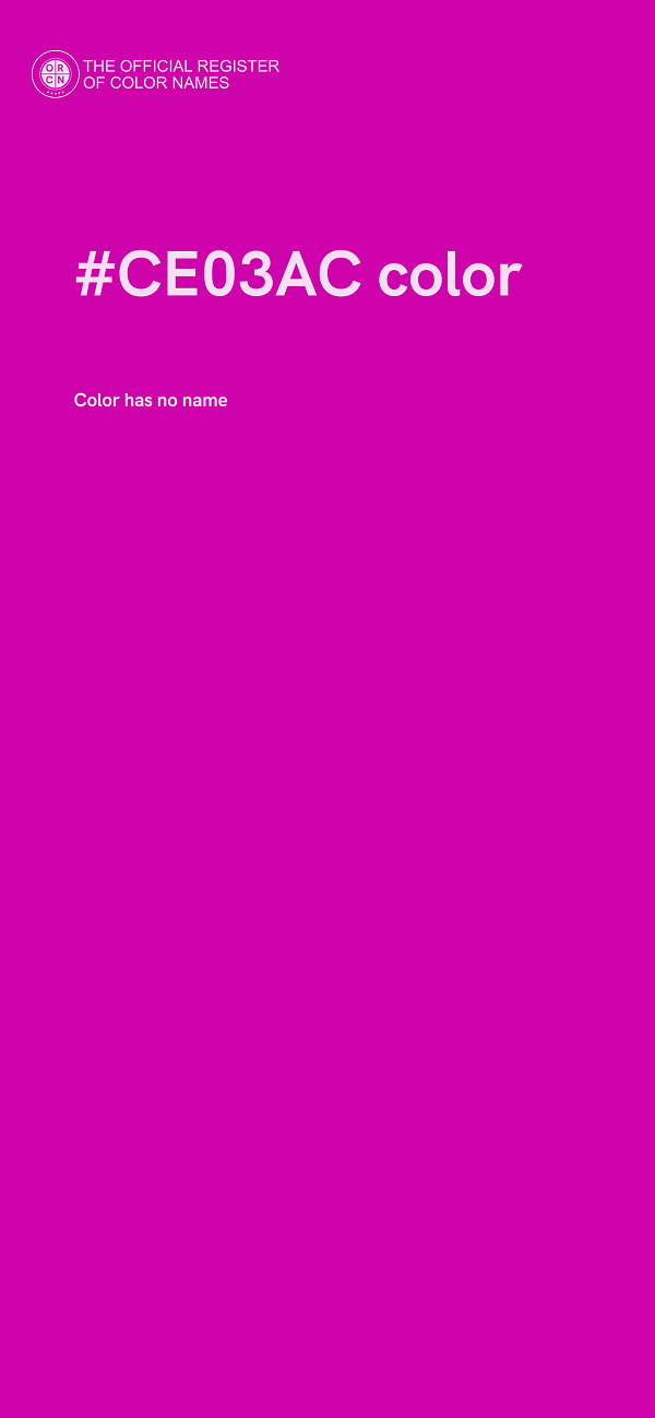 #CE03AC color image