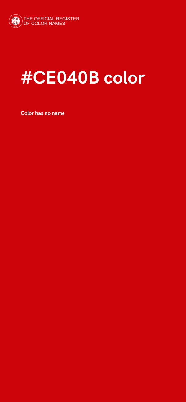 #CE040B color image