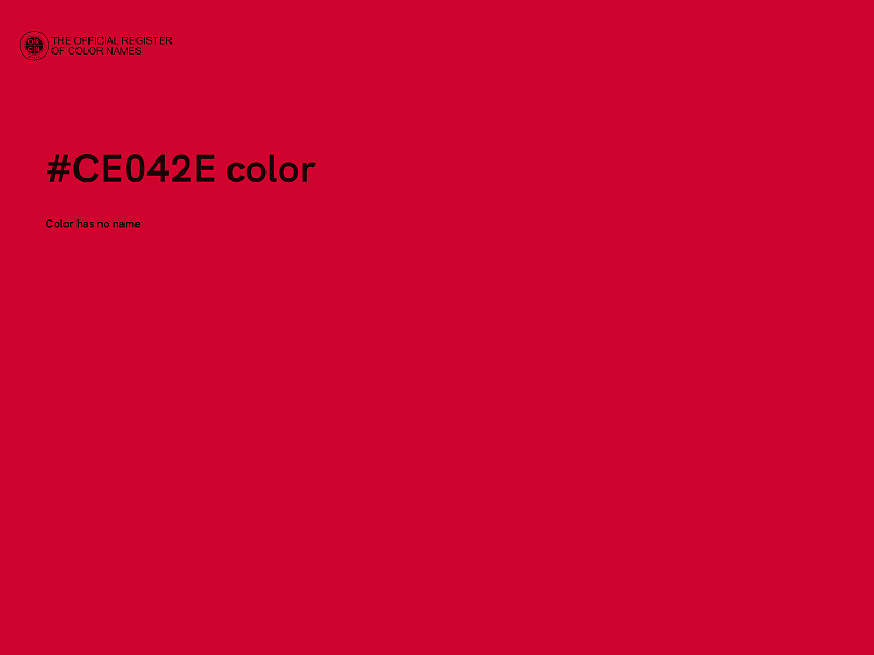 #CE042E color image