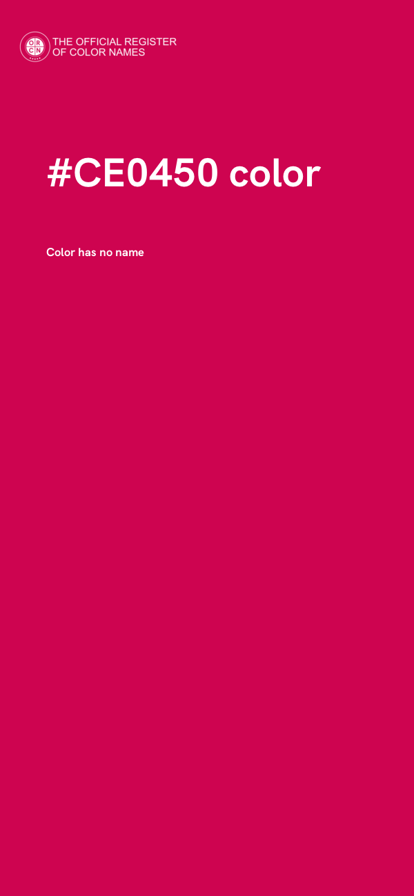 #CE0450 color image