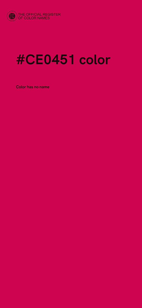 #CE0451 color image