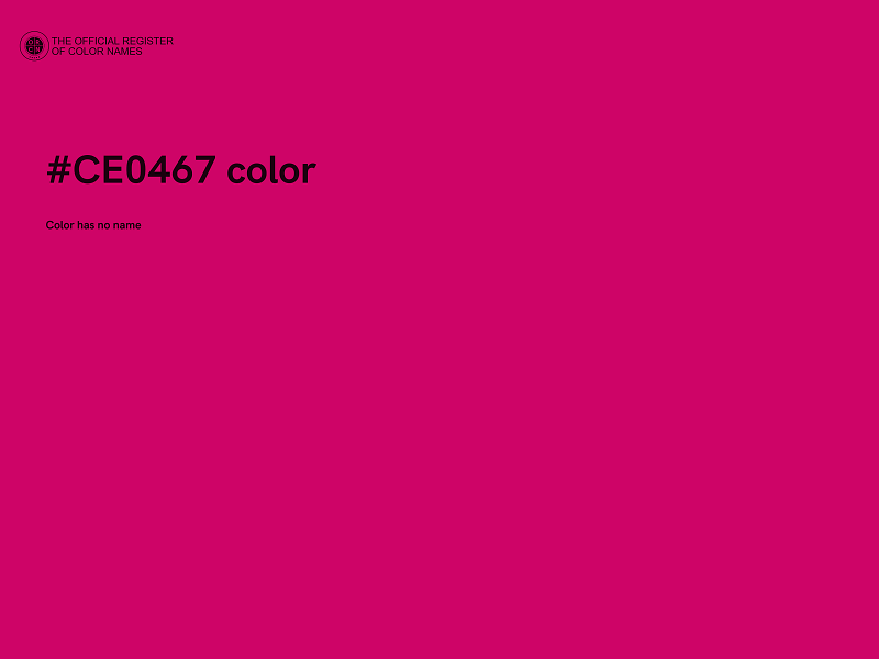 #CE0467 color image