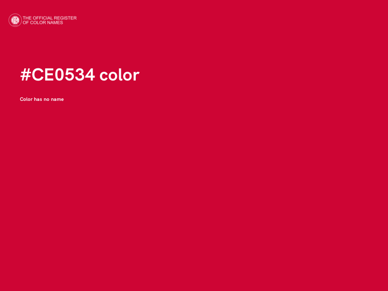 #CE0534 color image