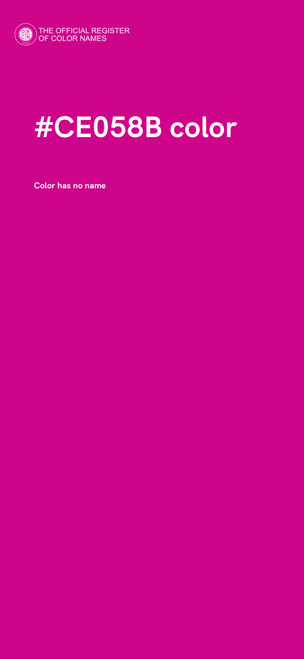 #CE058B color image