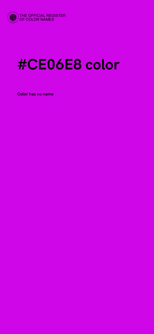 #CE06E8 color image