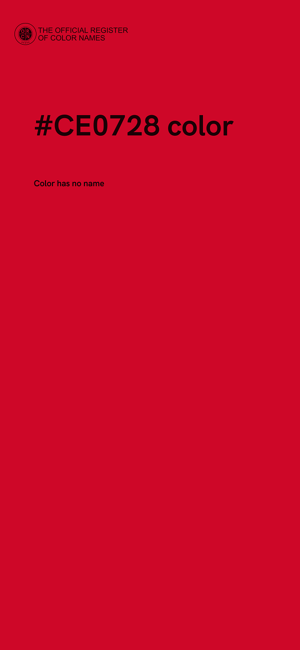 #CE0728 color image