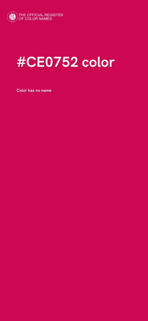 #CE0752 color image