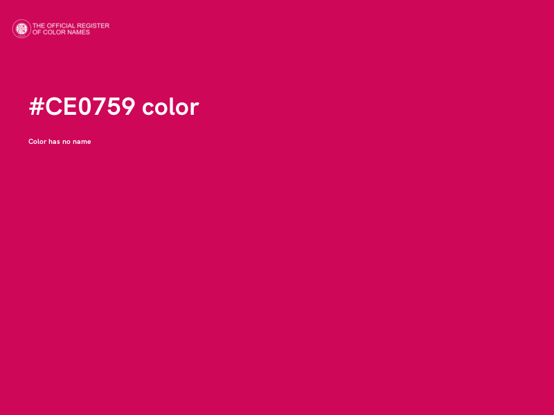 #CE0759 color image