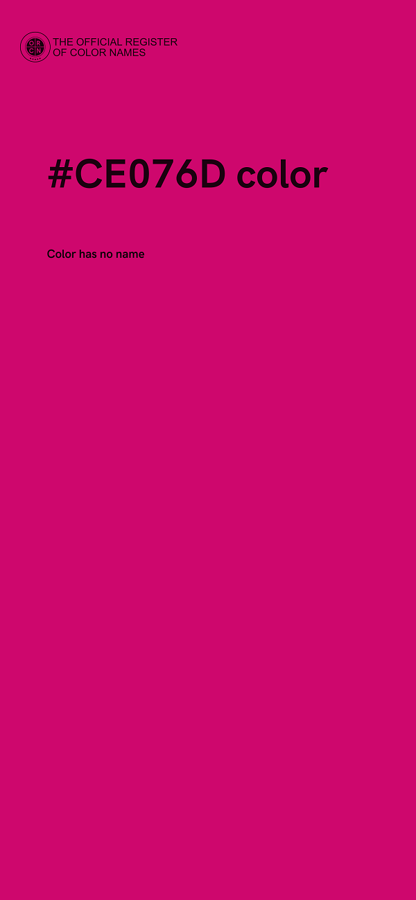 #CE076D color image