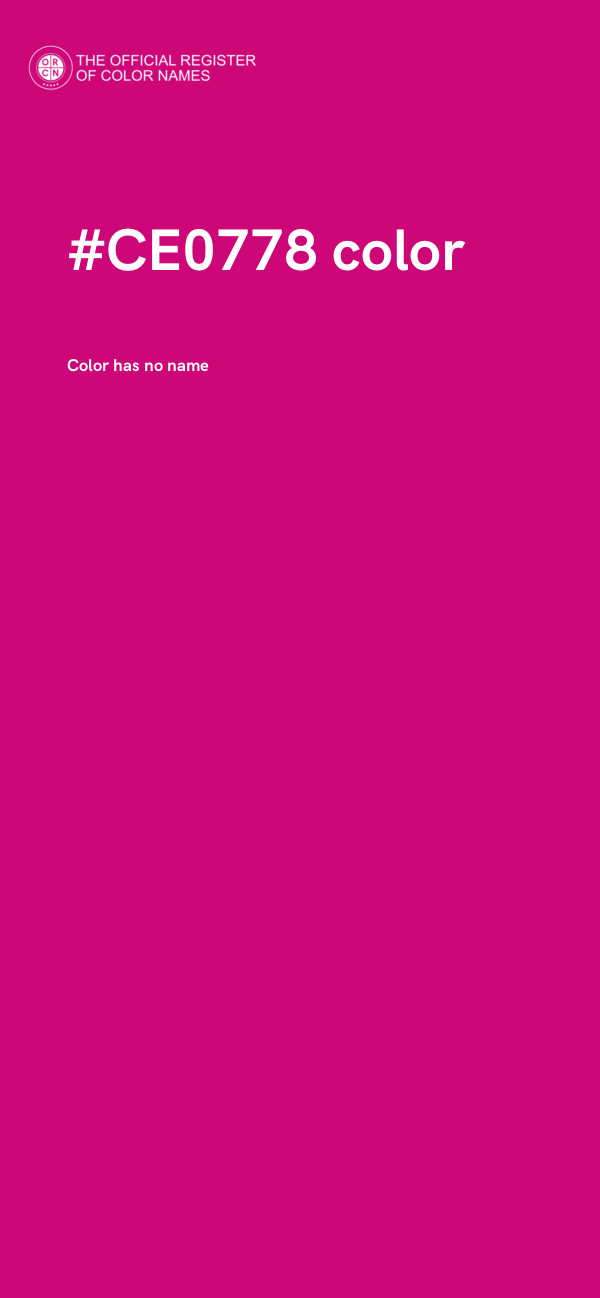 #CE0778 color image