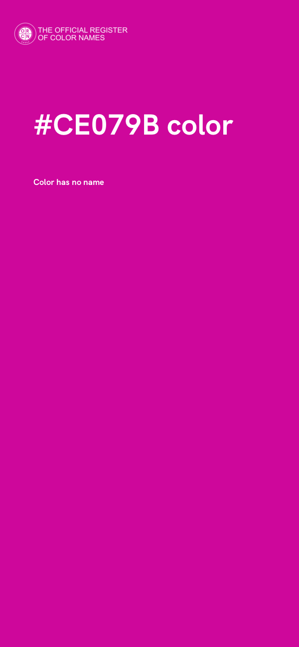 #CE079B color image