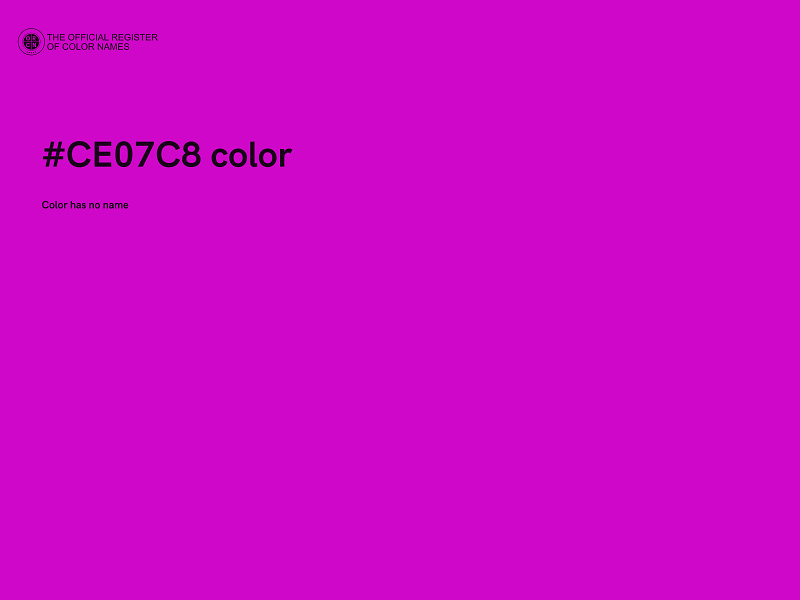 #CE07C8 color image