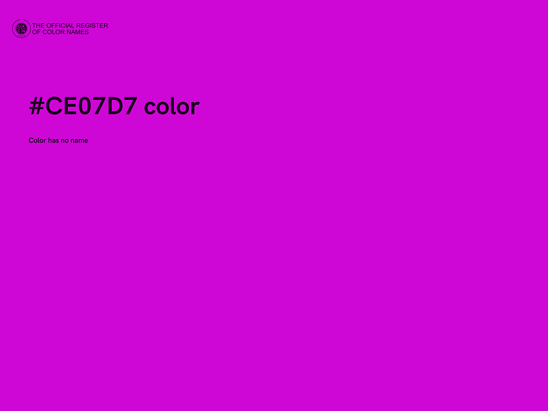 #CE07D7 color image