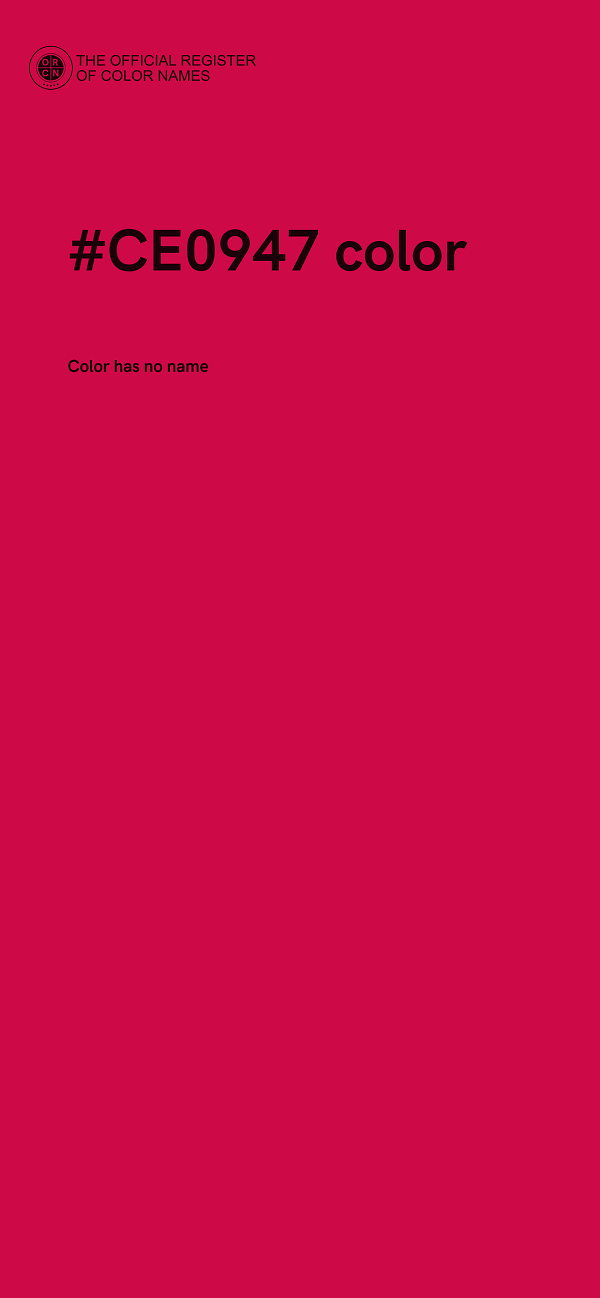 #CE0947 color image