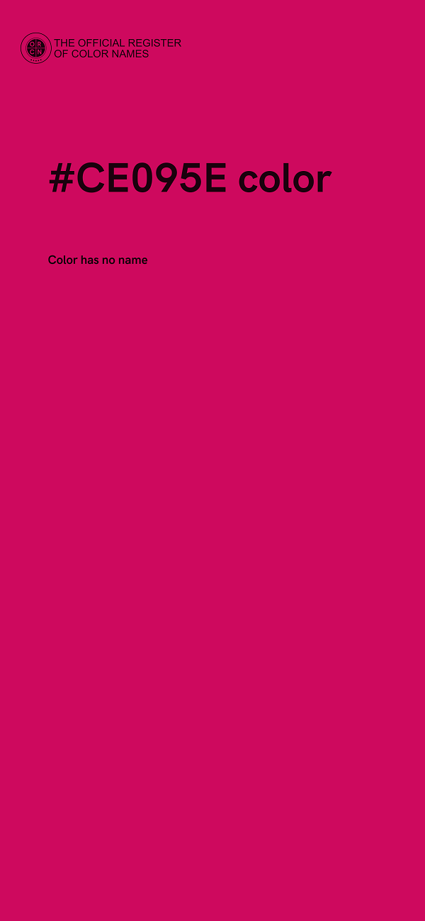 #CE095E color image