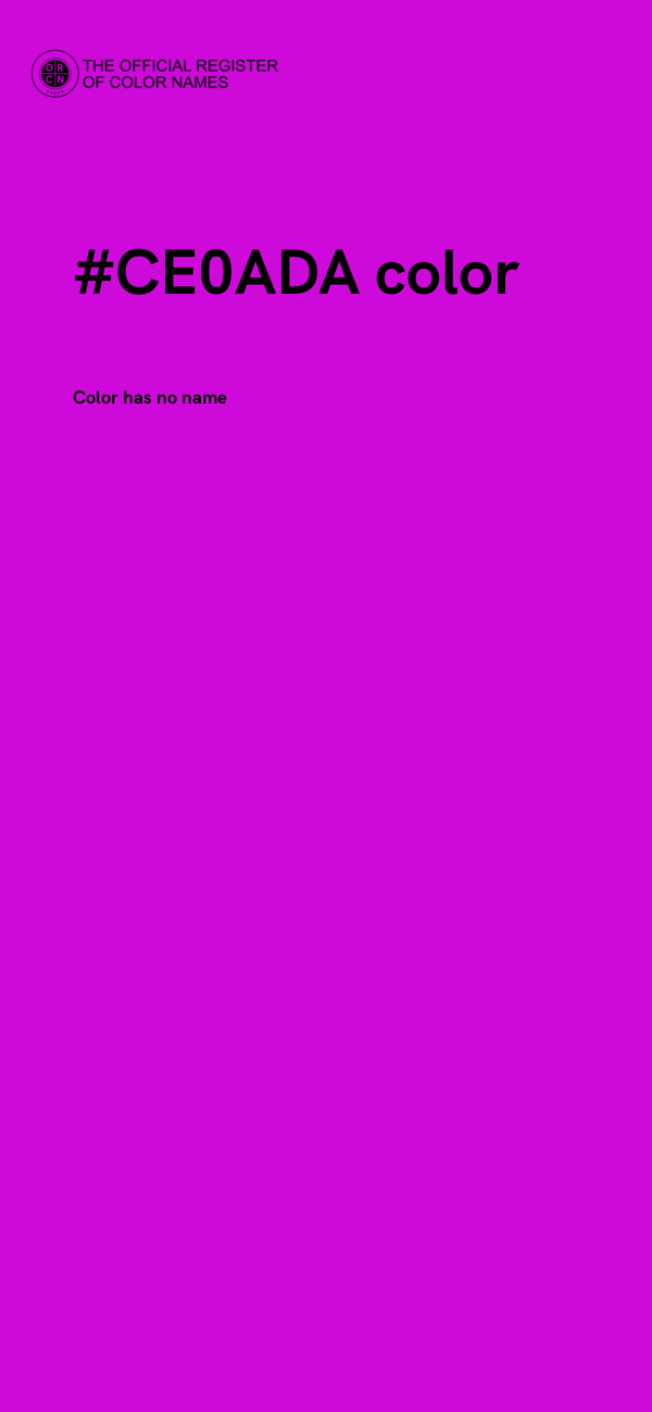 #CE0ADA color image