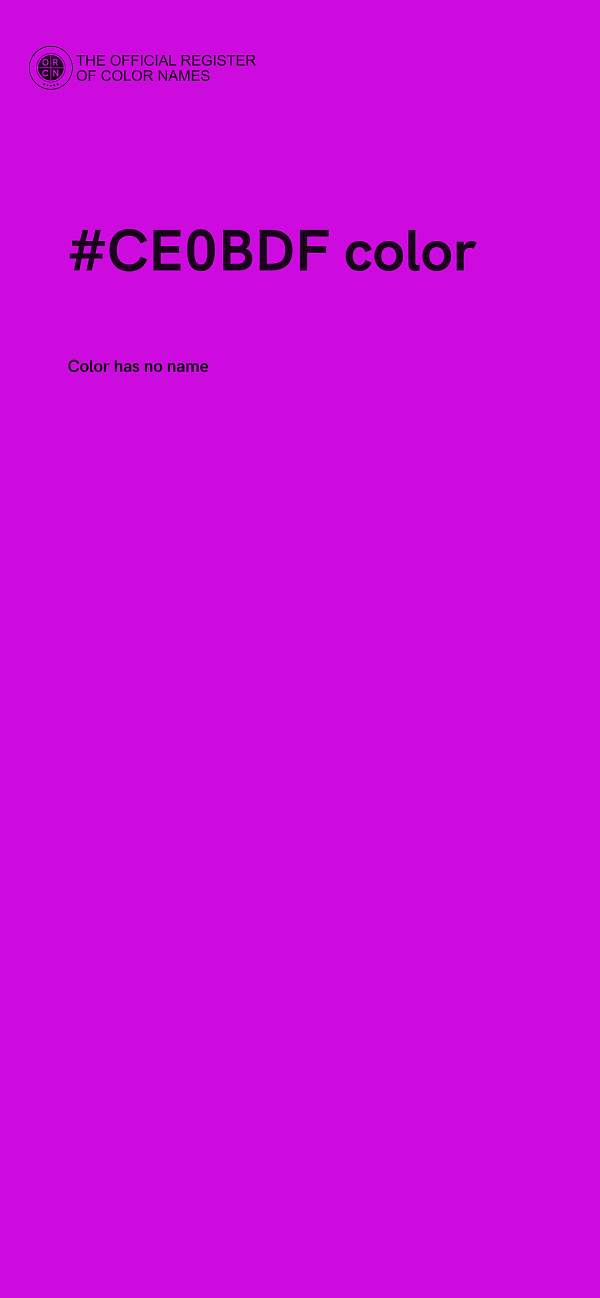 #CE0BDF color image