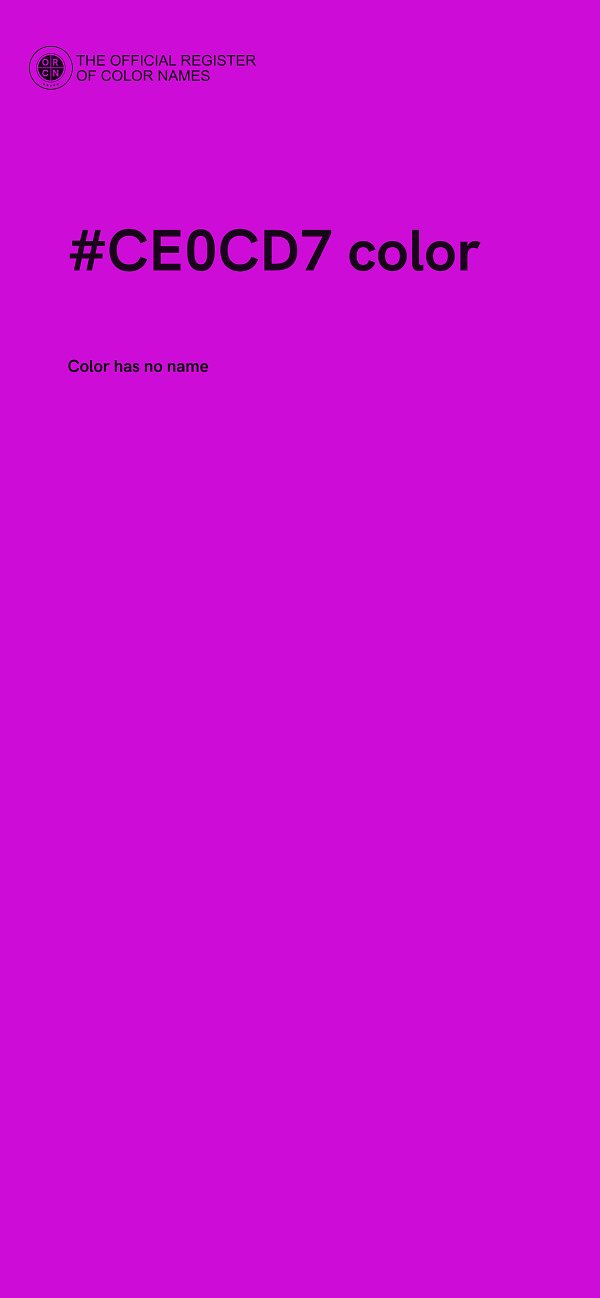 #CE0CD7 color image