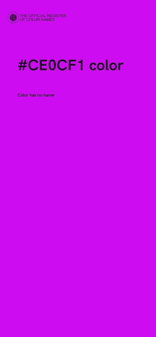 #CE0CF1 color image