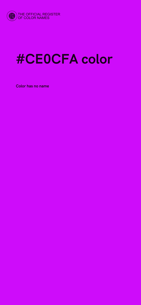 #CE0CFA color image