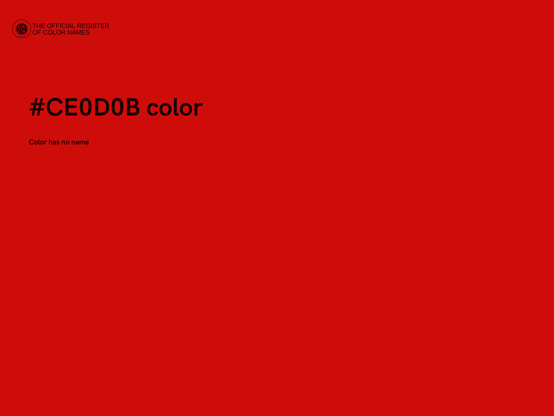 #CE0D0B color image