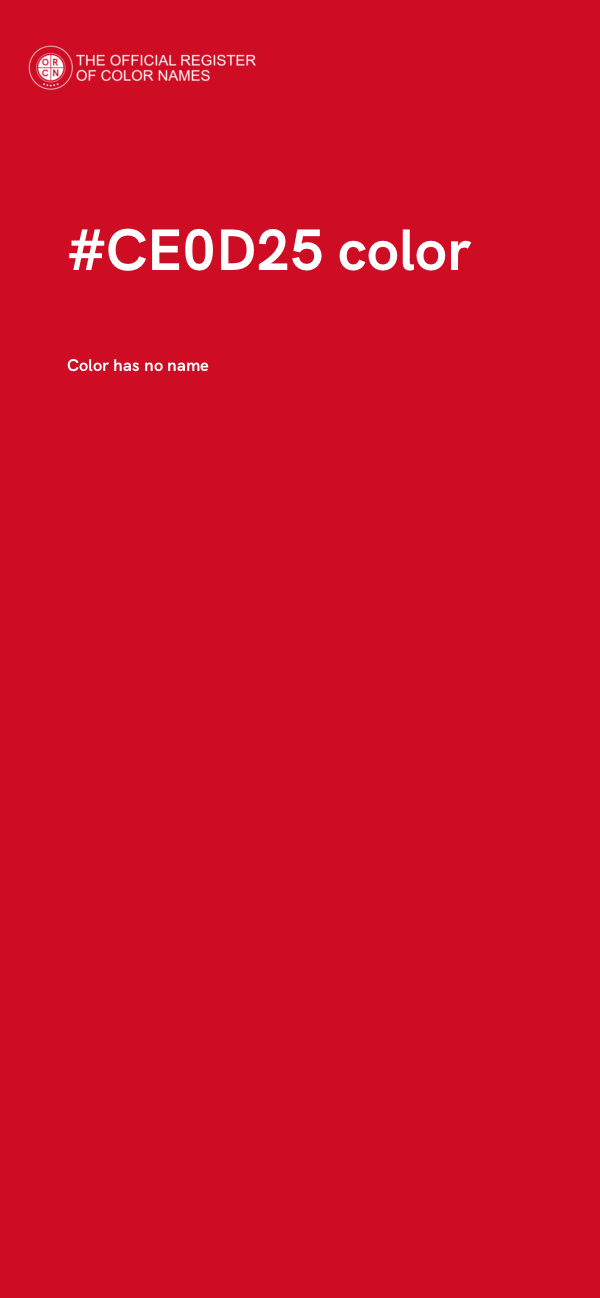 #CE0D25 color image