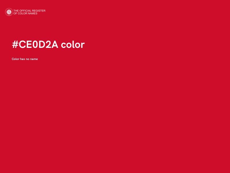 #CE0D2A color image