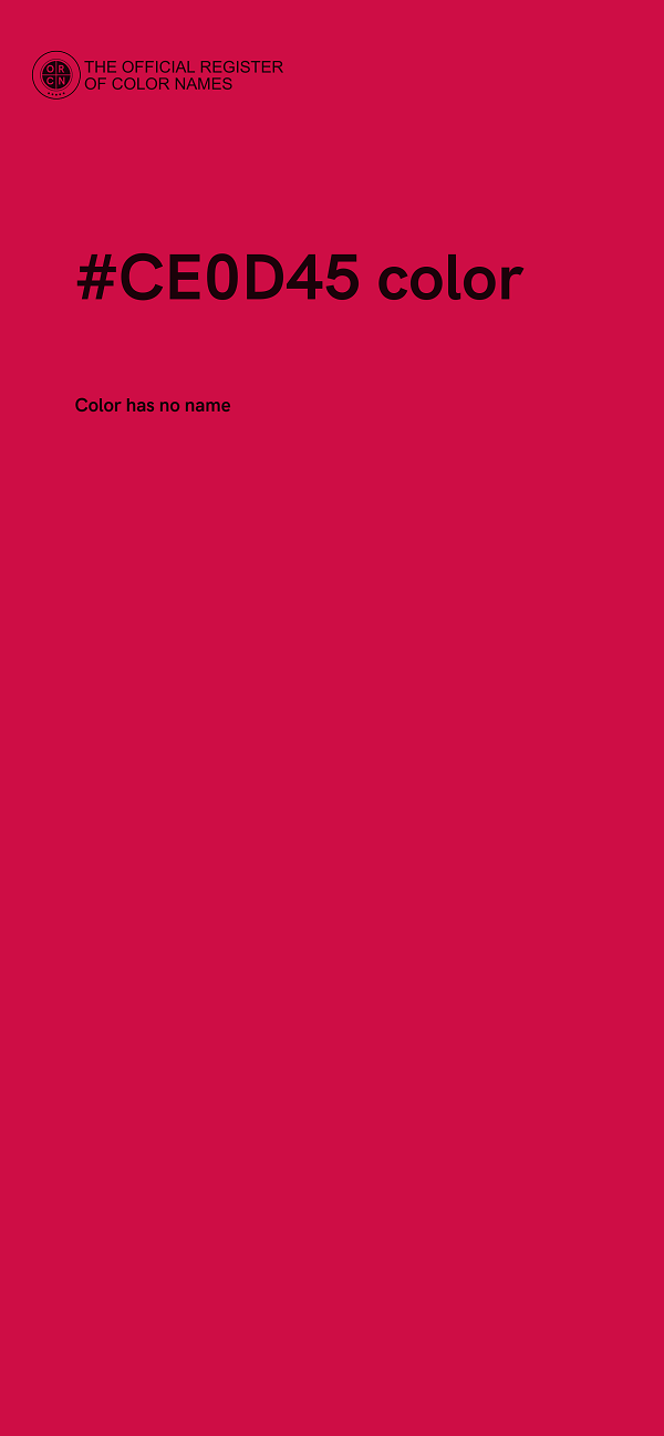 #CE0D45 color image