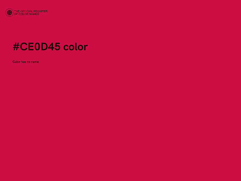 #CE0D45 color image