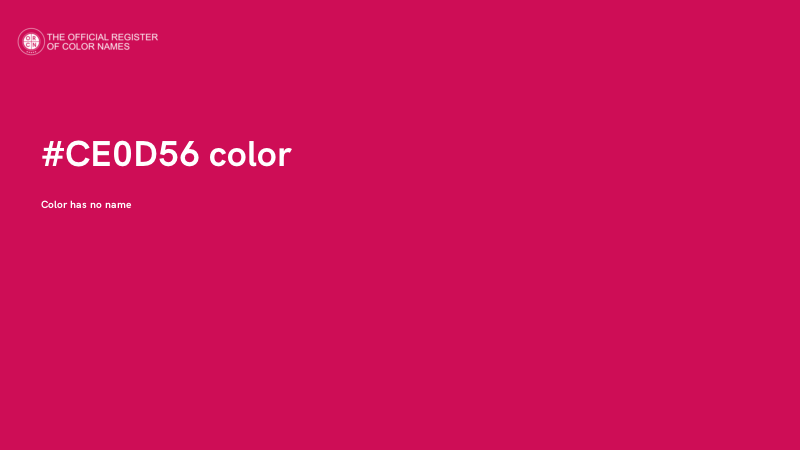 #CE0D56 color image
