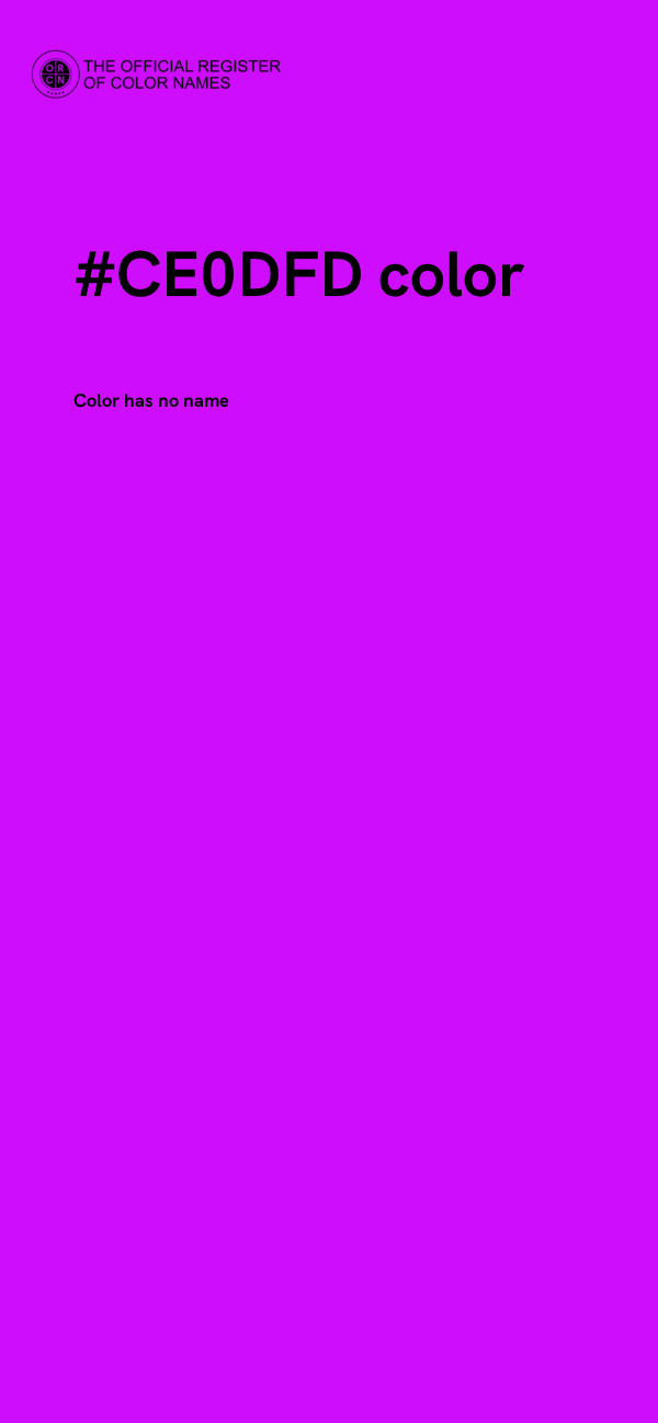 #CE0DFD color image