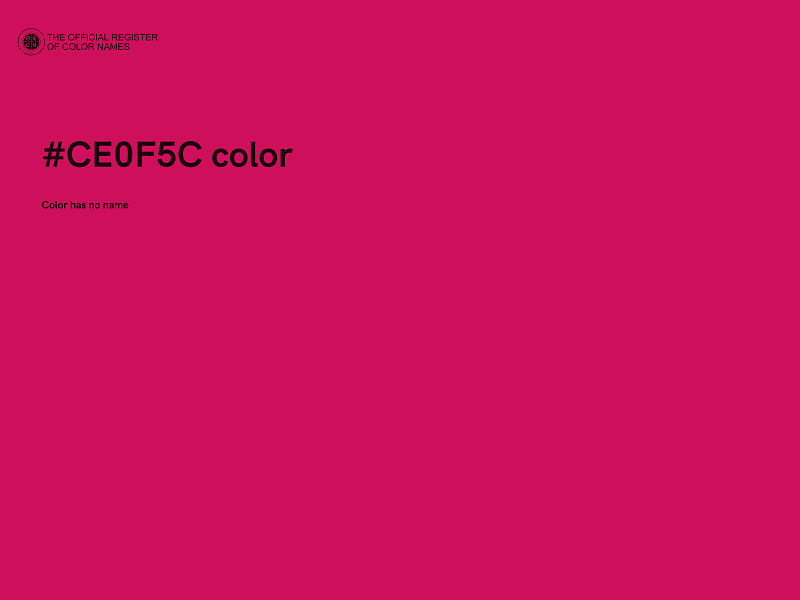 #CE0F5C color image