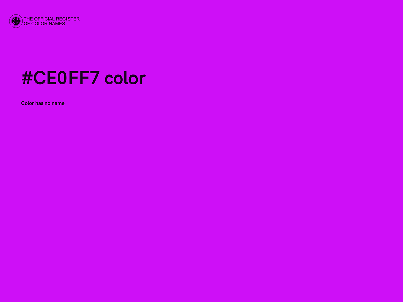 #CE0FF7 color image