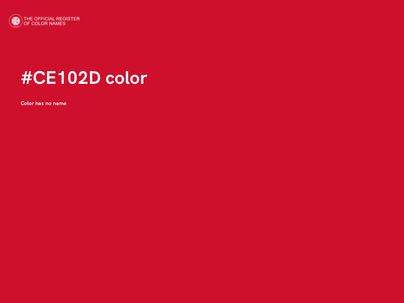 #CE102D color image