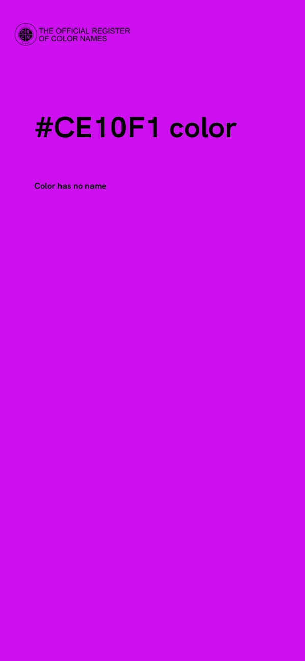 #CE10F1 color image