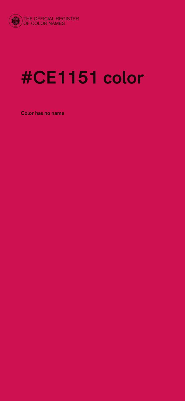 #CE1151 color image