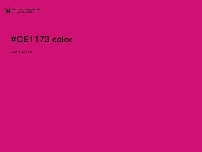 #CE1173 color image