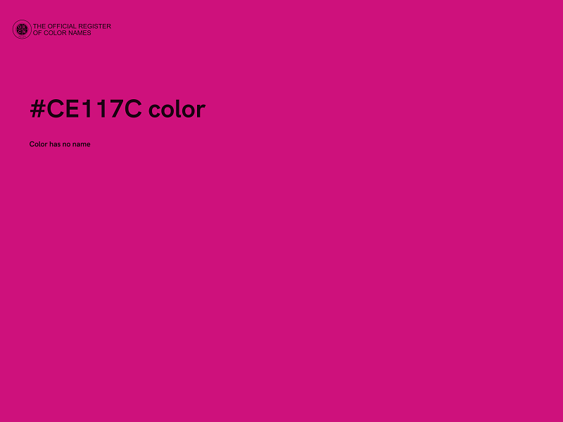 #CE117C color image