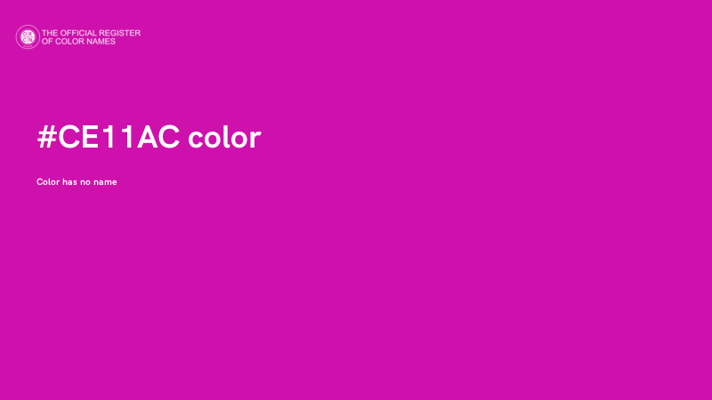 #CE11AC color image