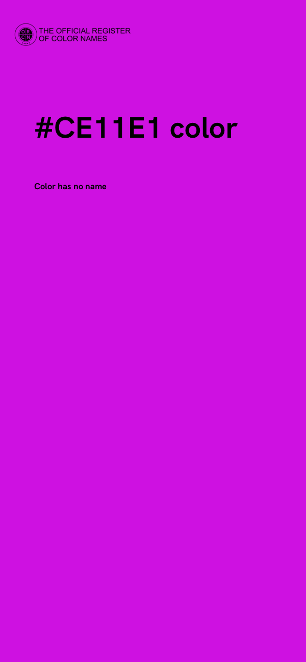 #CE11E1 color image