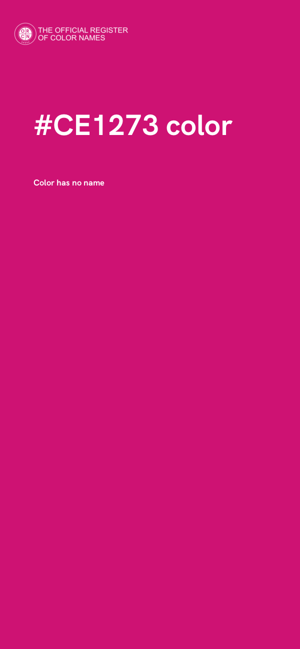 #CE1273 color image