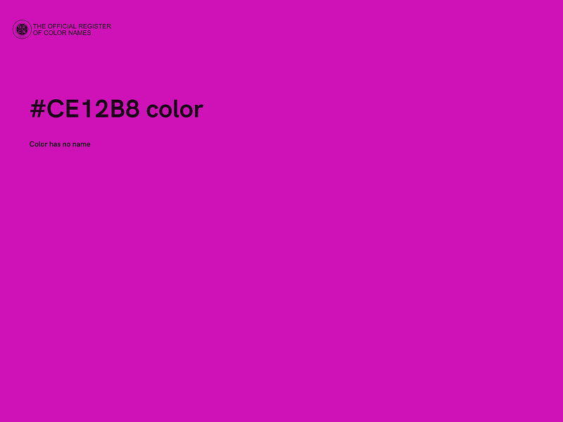 #CE12B8 color image