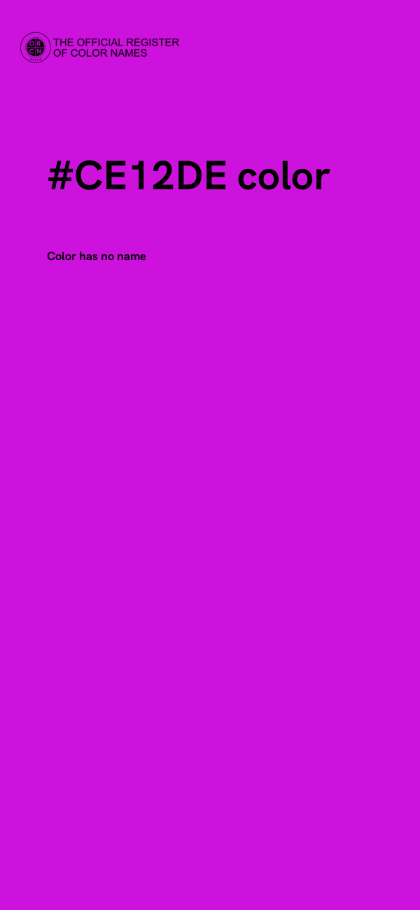 #CE12DE color image