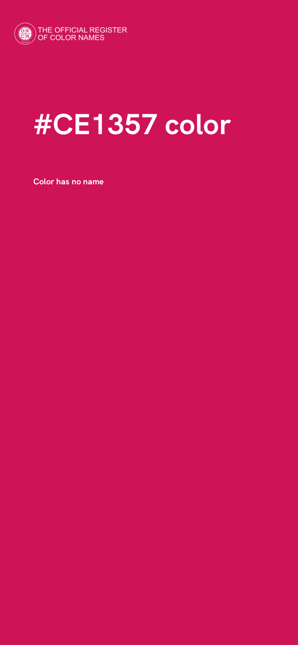 #CE1357 color image