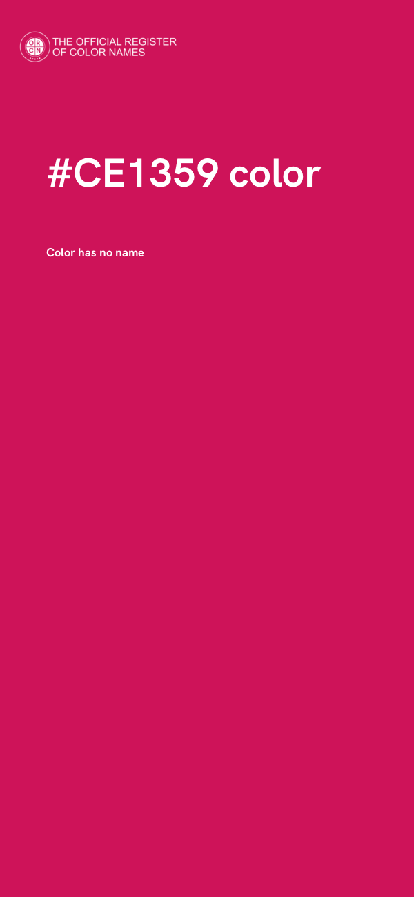 #CE1359 color image