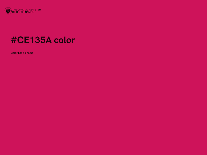#CE135A color image