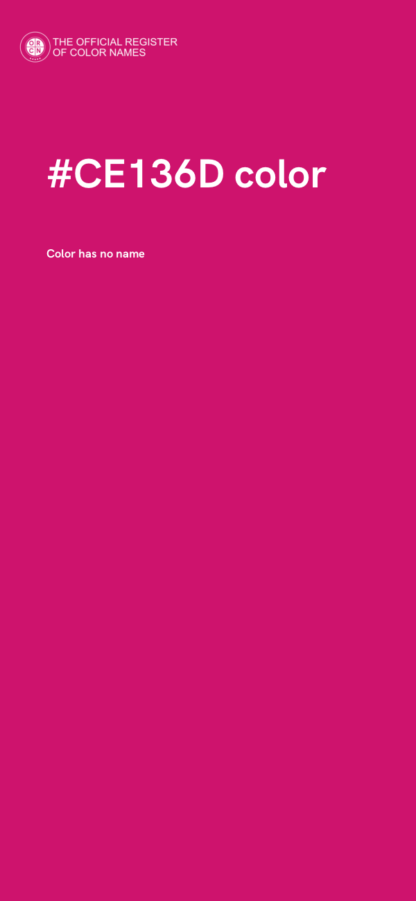 #CE136D color image